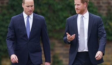 Prince William (left) and Prince Harry (right) pictured together in July 2021