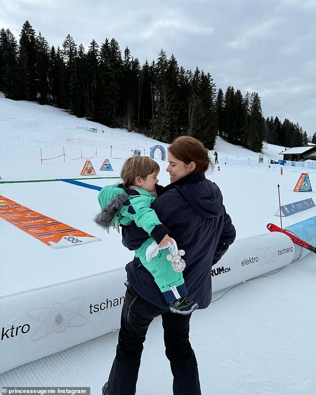 Princess Eugenie has shared a sweet tribute to her 'golden boy' Ernest as he celebrated his second birthday