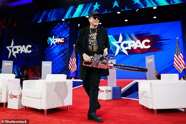 U.S. special government employee Elon Musk at the Conservative Political Action Conference