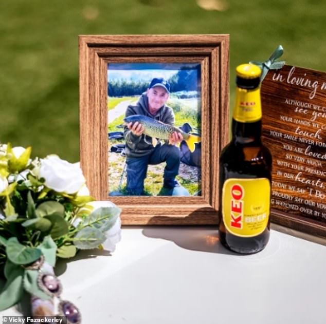Despite the shock of his father's death, Sean decided to go ahead with the wedding to his fiancée and made sure to include a special tribute to John