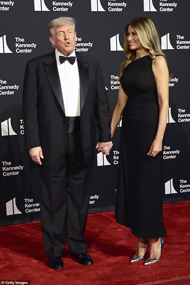 Donald and Melania's appearance at the play brought some controversy with it, as it was reported that some of the play's cast members were boycotting