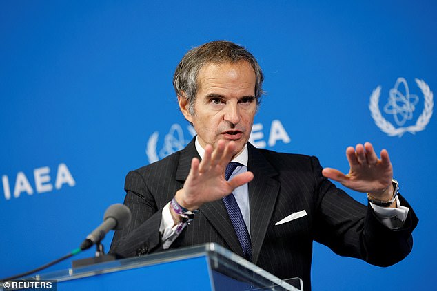 The International Atomic Energy Agency said Iran had breached its non-proliferation obligations for the first time in almost 20 years (pictured IAEA Director General Rafael Grossion Monday)