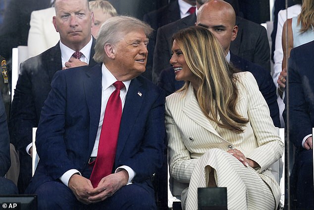 Body language expert told DailyMail.com that even though Melania's movements suggested tension, she was animated when speaking to her husband