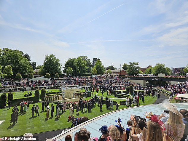 King Charles and Queen Camilla mingle with diplomats, aristocrats and notable figures in the Parade Ring