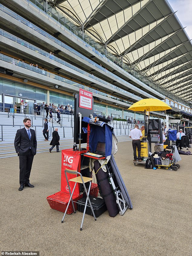 Rebekah's husband Tim, attending with no previous racing experience, confidently backed Docklands at 14-1