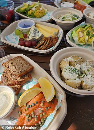 Packed in a smart branded cool bag, the spread featured a smoked trout and caper starter, coronation chicken main, sides of potato salad and summer slaw, a cheese platter and botanical berry jelly - accompanied by our choice of red or white wine