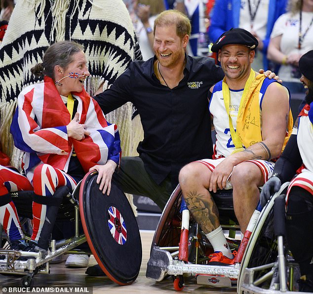 Prince Harry (pictured at the 2025 Invictus Games) is to extend an olive branch to the Royal Family by inviting them to the 2027 Invictus Games, the Mail on Sunday can reveal