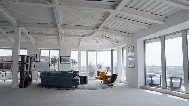 Cunningham is given the chance to sell the home which boasts impressive views of London