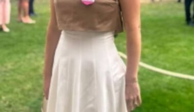 Eugenie put on an elegant display in a flowing, cream skirt and brown crop top at Royal Ascot in Berkshire last week