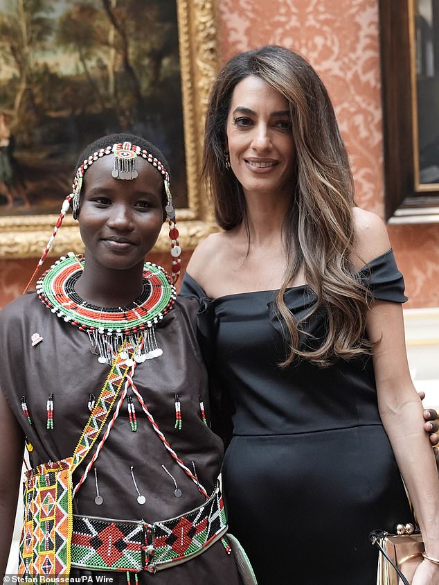 Human rights barrister Amal joined Alice from Kenya, winner of the Amal Clooney Woman’s Empowerment Award