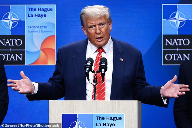 While Vance was in Cincinnati enjoying some time off, Trump was at the NATO Summit