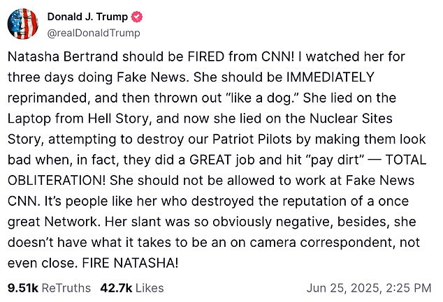 Donald Trump on Truth Social