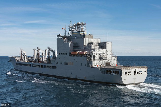 The USNS Harvey Milk, pictured, was named in 2016 by then-Navy Secretary Ray Mabus, who said at the time that the John Lewis-class of oilers would be named after leaders who fought for civil and human rights