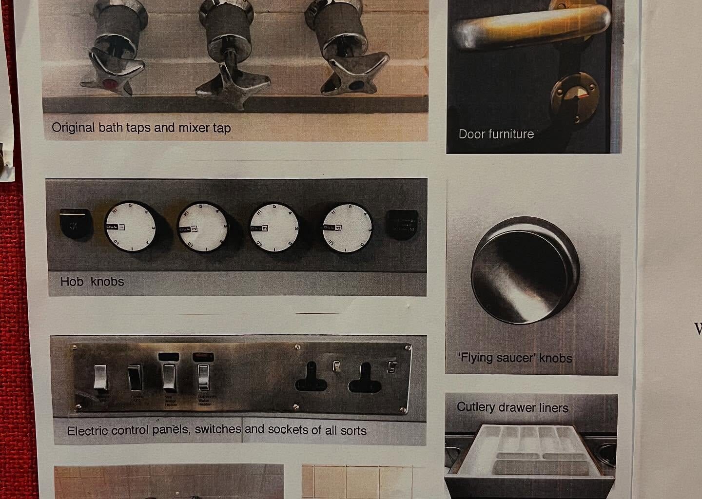 Poster in Barbican library asking people to preserve the fittings in their Barbican flats