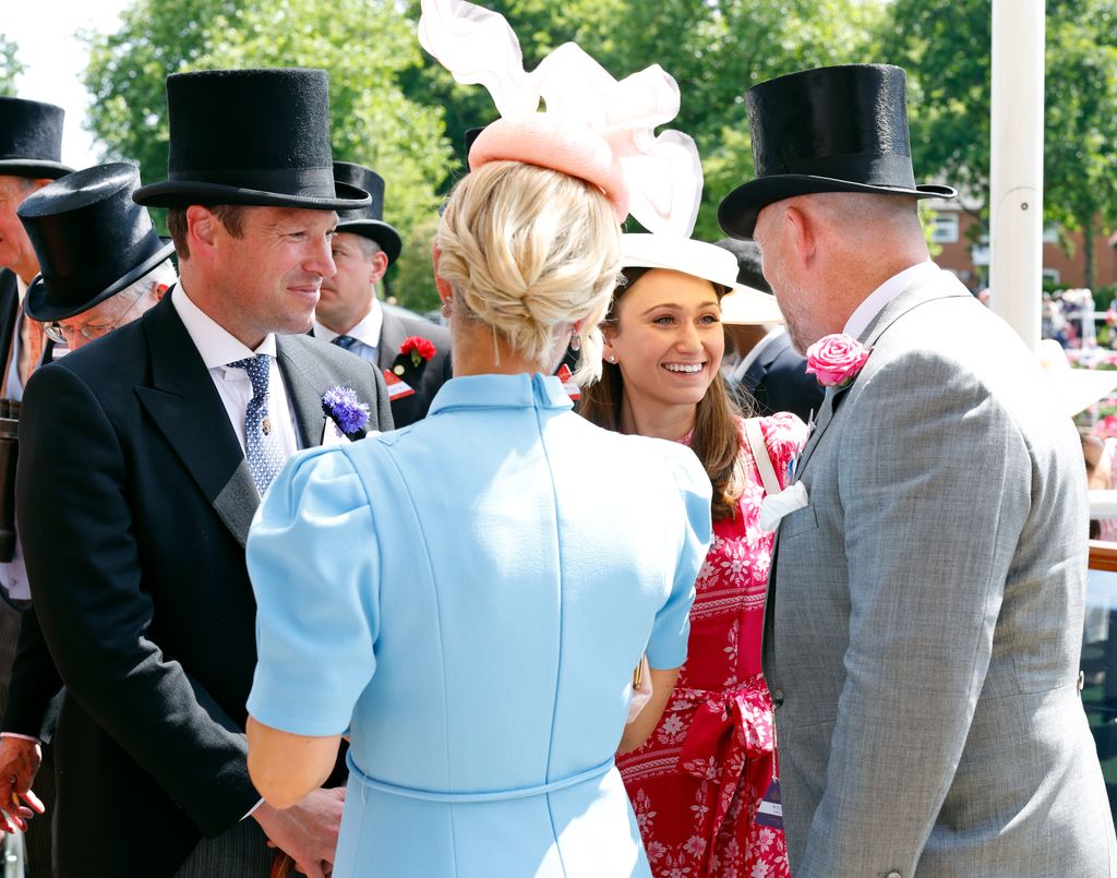 group of people chatting at Royal Ascot 