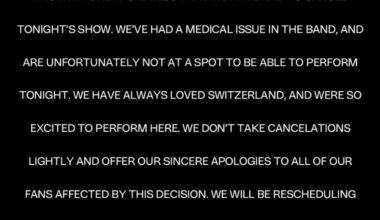 Linkin Park concert cancelled