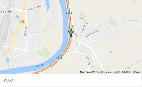 Karte: A602, Trier