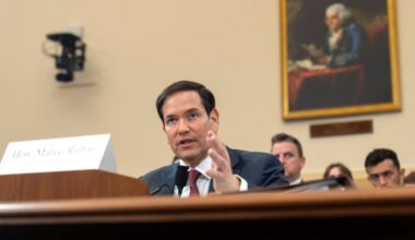 Secretary of State Marco Rubio speaks during a hearing of the House Committee on Foreign Affairs on Capitol Hill, Wednesday, May 21, 2025, in Washington. (AP Photo/Mark Schiefelbein)