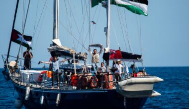Aid ship aiming to break Israel’s siege of Gaza sets sail from Italy | Israel-Palestine conflict News