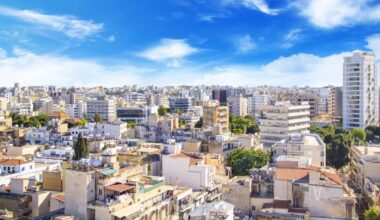 Aerial view of Nicosia, Cyprus