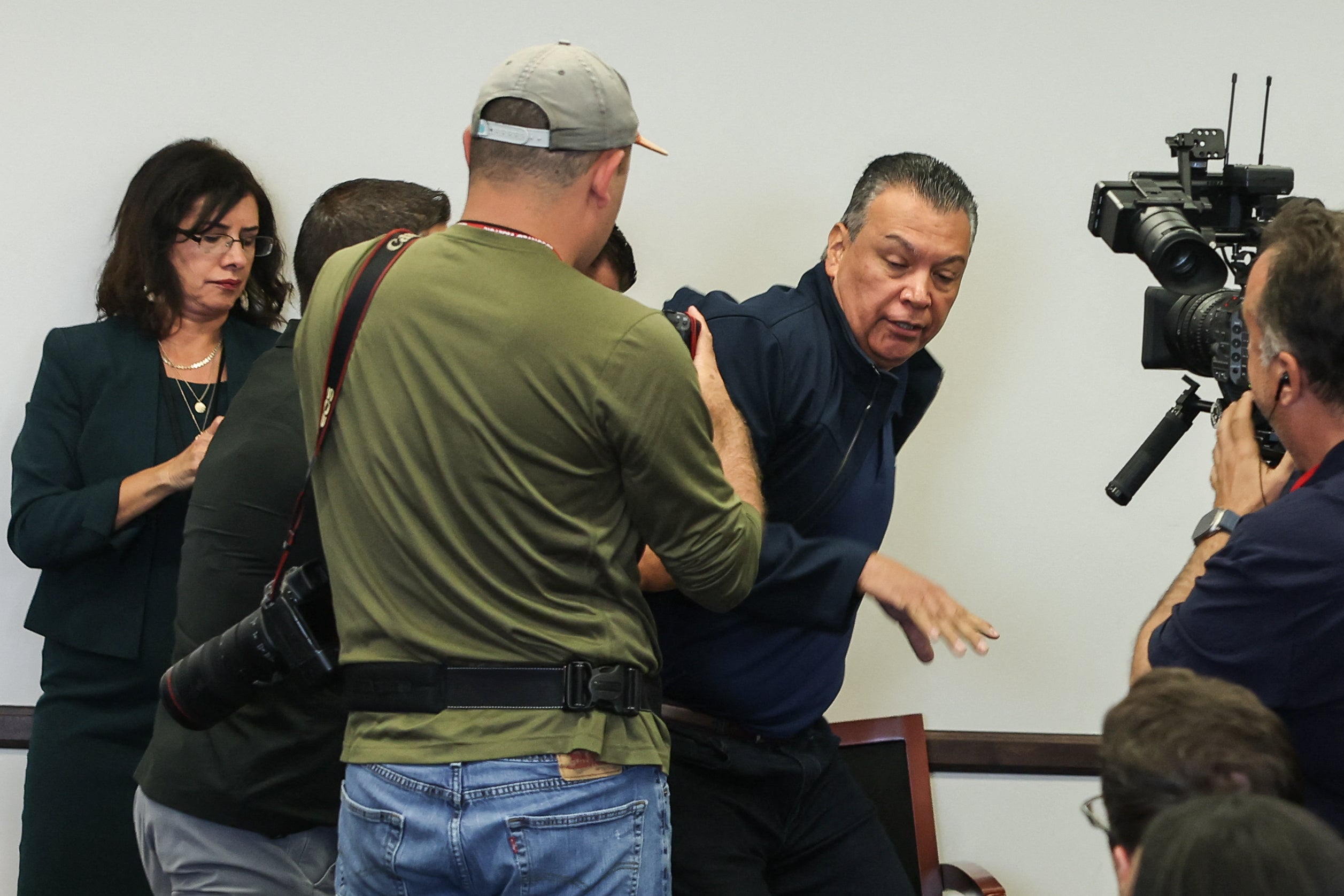 Senator Alex Padilla was forcibly removed from a press conference Homeland Security Secretary Kristi Noem held Thursday when he attempted to question her on the Trump administration’s response to the anti-ICE raids in Los Angeles