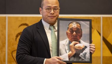 Jimmy Lai’s son accuses UK of ‘weakness’ on his father’s detention in Hong Kong