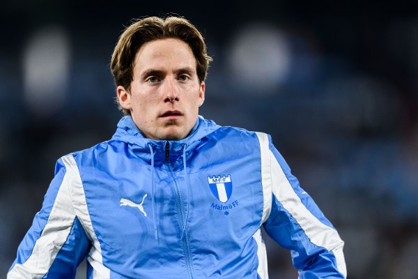 250310 Malmö FFs Johan Karlsson inför kvartsfinalen i Svenska Cupen mellan Malmö FF och Elfsborg den 10 mars 2025 i Malmö. 
Foto: Ludvig Thunman / BILDBYRÅN / kod LT / LT0682