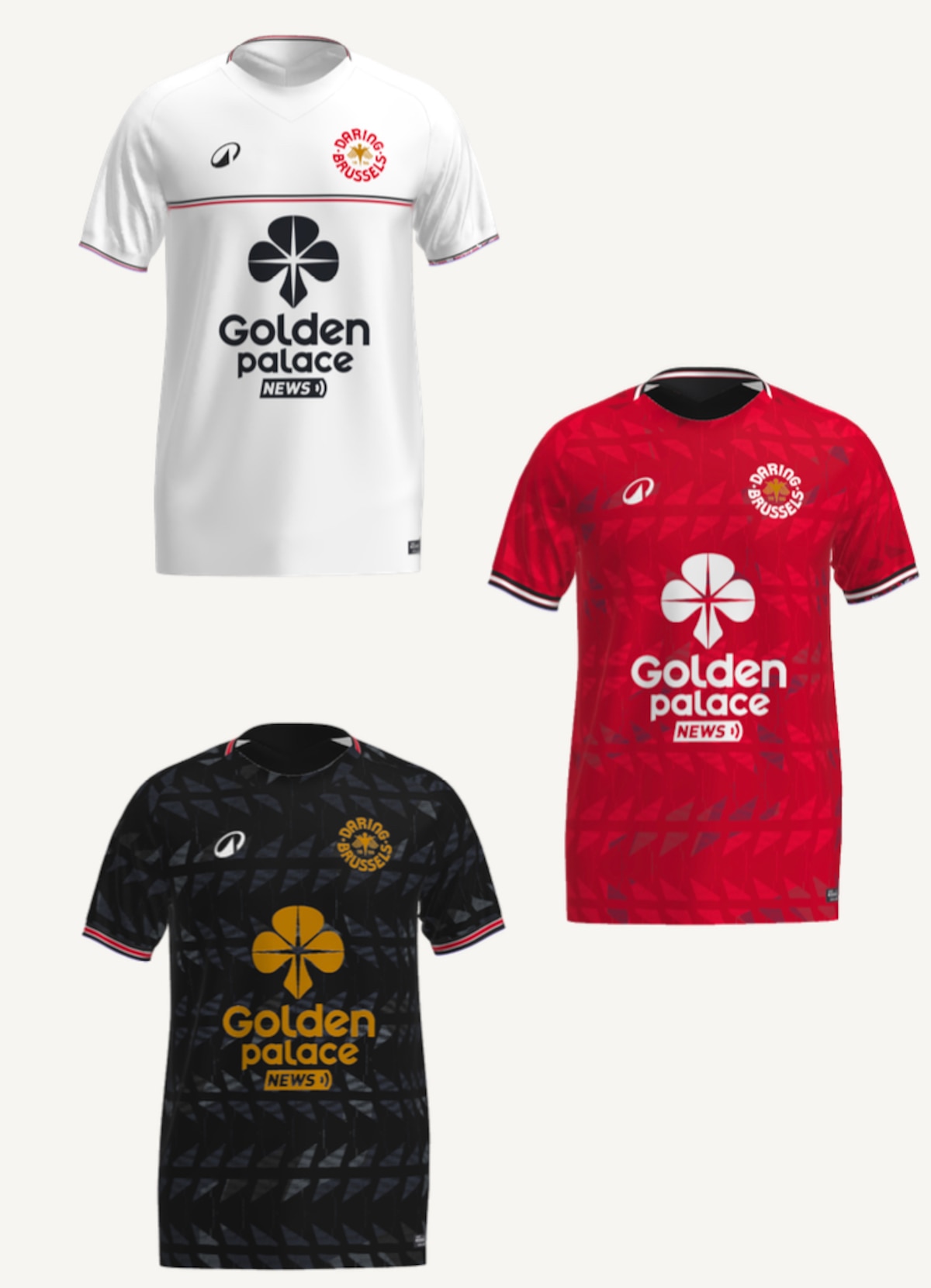 Les nouveaux maillots du Daring Brussels.