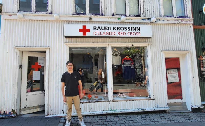 Elder Edwnur Alexander Enrique Ramos Silva serves at the Icelandic Red Cross in Reykjavík, Iceland. Elder Ramos Silva is the first ever young service missionary in Iceland, set apart May 12, 2025.