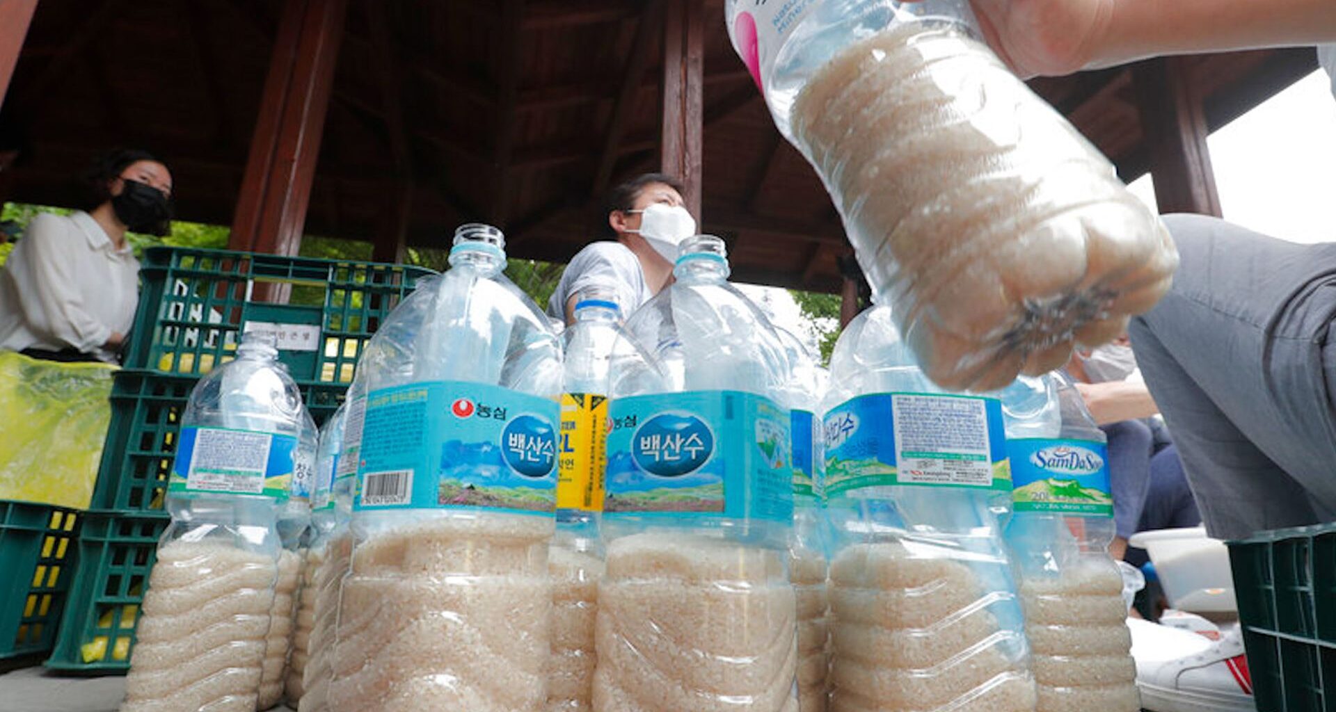 South Korea detained six Americans for trying to send rice, Bibles and USBs to North Korea amid heightened border security restrictions.