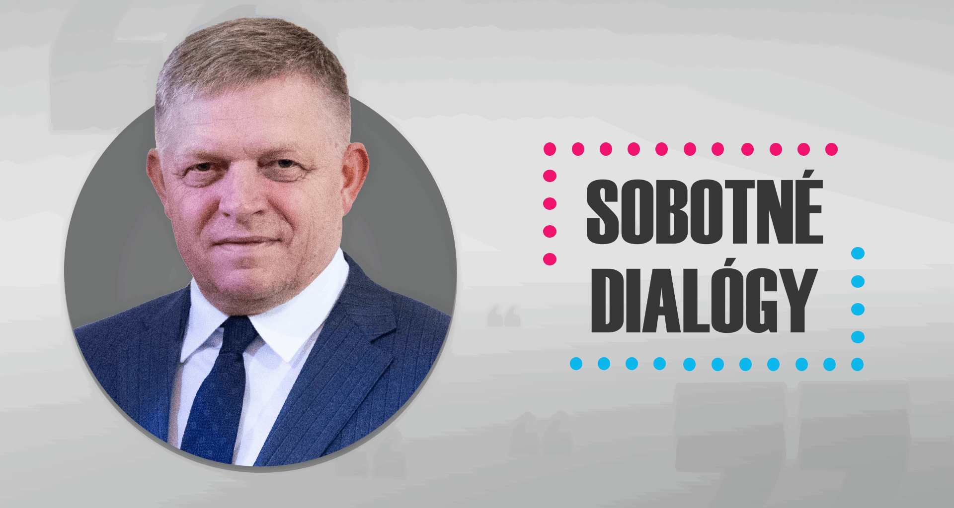 Sledujte NAŽIVO: Hosťom Sobotných dialógov je premiér R. Fico