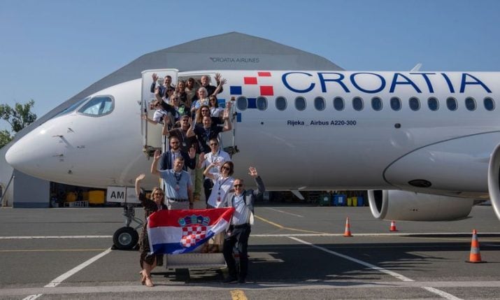 New Airbus A220 named ‘Rijeka’ joins Croatia Airlines fleet