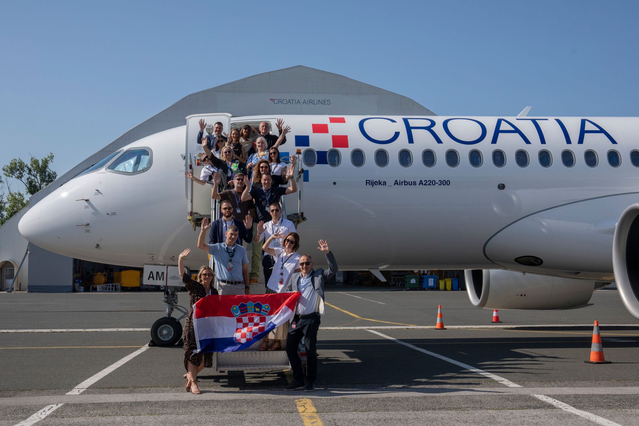 Airbus A220 named ‘Rijeka’ joins Croatia Airlines fleet
