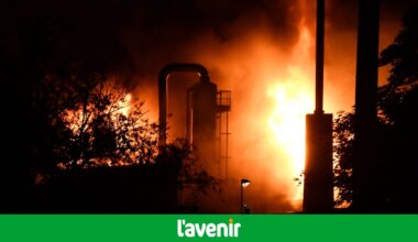 Incendie dans une usine de produits chimiques à Marche-les-Dames: 73 pompiers mobilisés et un confinement jusqu'à 5h du matin