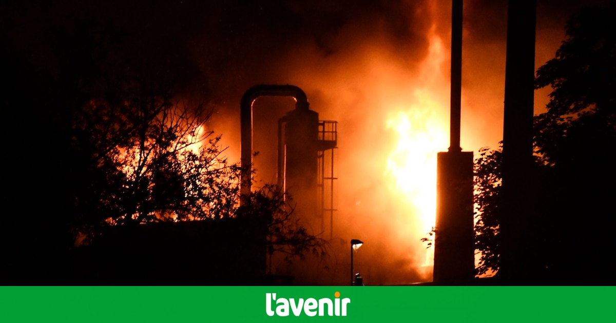 Incendie dans une usine de produits chimiques à Marche-les-Dames: 73 pompiers mobilisés et un confinement jusqu'à 5h du matin