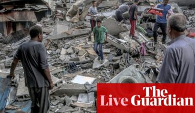 Middle East crisis live: Israeli minister calls for ‘complete halt’ of aid to Gaza | Iran