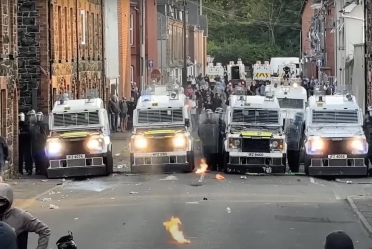 Dozens of police officers injured in riots in Northern Ireland