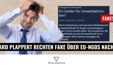 Tagesschau schreibt Desinfo-Kampagne über EU-NGOs ab