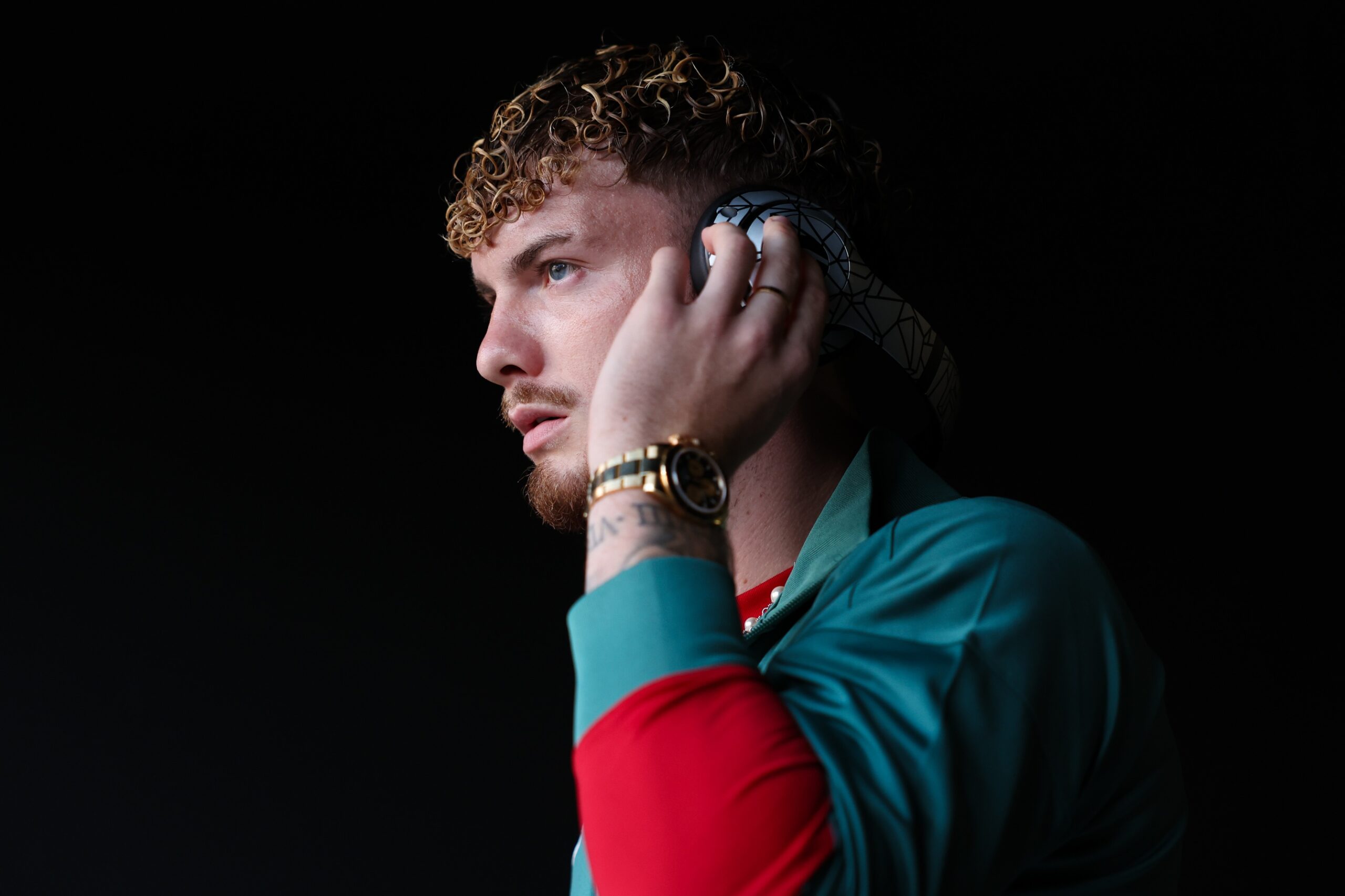 Liverpool midfielder Harvey Elliott before a game against Arsenal at Lincoln Financial Field.
