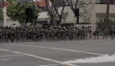 Crazy footage of the recent chain of events that have been happening lately across Los Angeles .