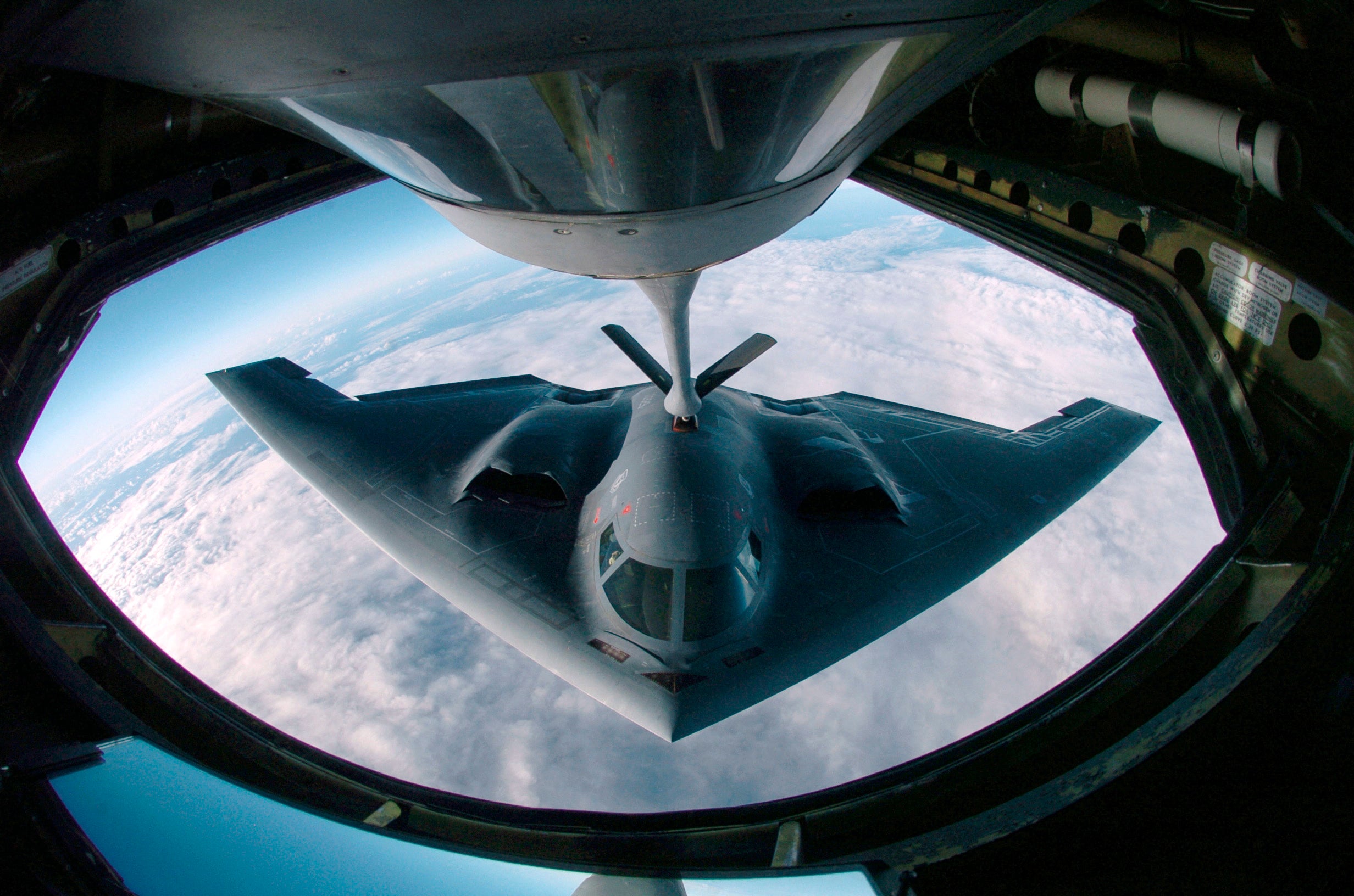A B-2 Spirit multi-role bomber. The U.S. has bombed three nuclear sites in Iran, Trump announced on Saturday