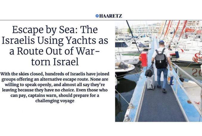 Hundreds Fleeing Israel by Boat to Cyprus as Iran-Israel War Escalates - Report 