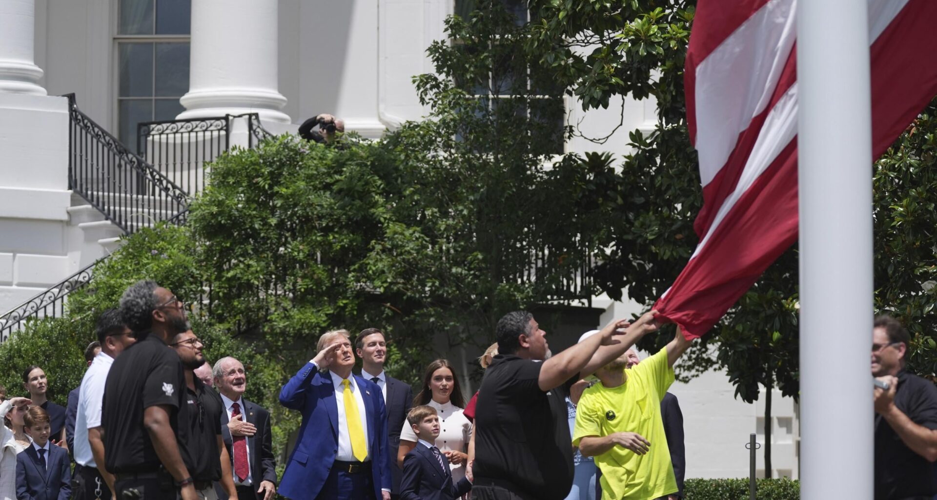 Trump's new White House flags could be dangerous, ex-chief of staff warns