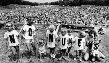 Children protested against the construction of a nuclear power plant in Seabrook, N.H., in 1979.