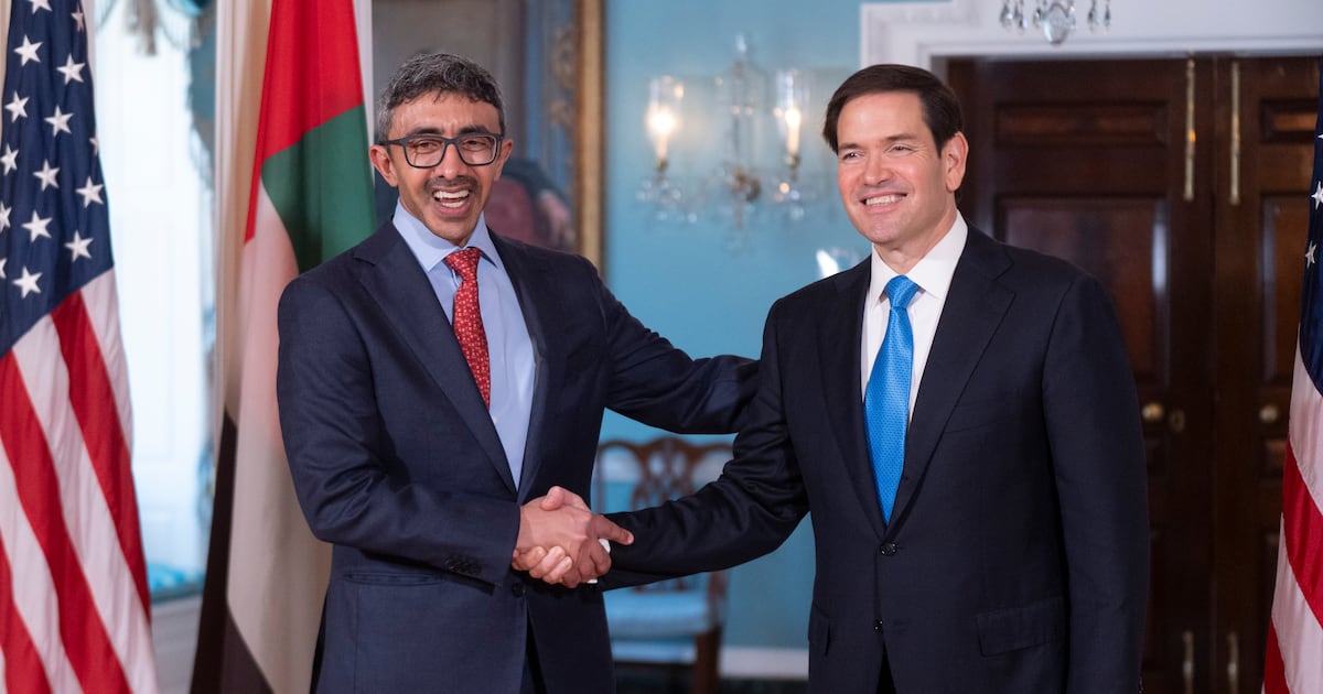 Sheikh Abdullah bin Zayed welcomed to US State Department by Marco Rubio