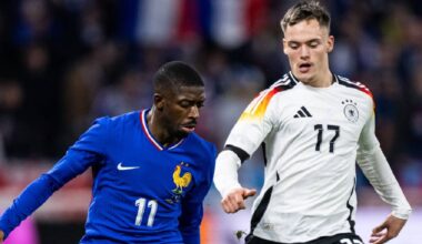 Germany and France team in their most recent match.