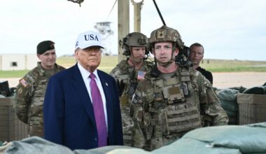 Trump warns protestors to face 'big force' at military parade