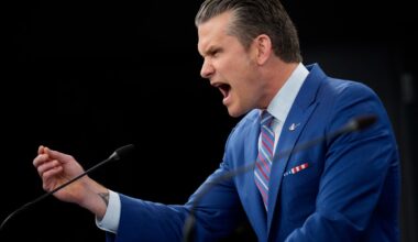 Pete Hegseth Channels Trump’s Playbook in Iran Strike Briefing