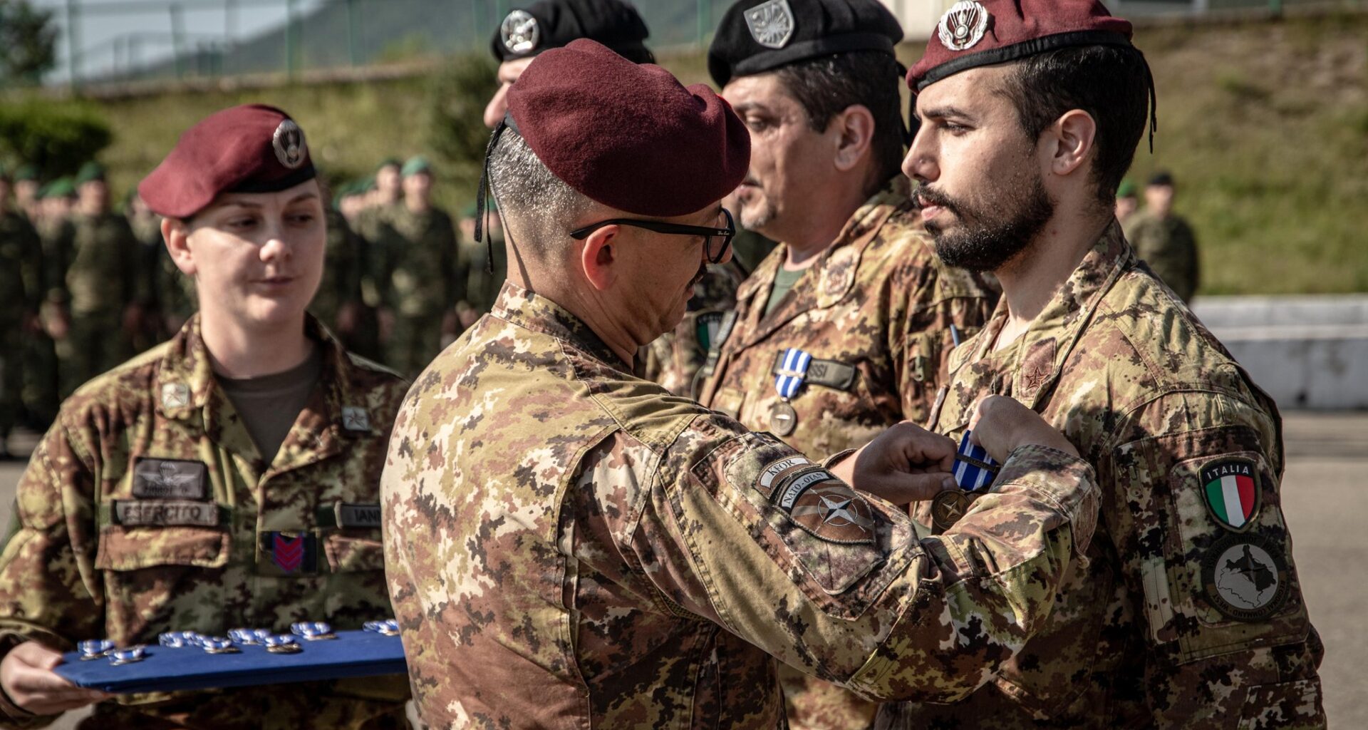 KFOR awards medals to soldiers from Italy, Croatia and North Macedonia in Peja
