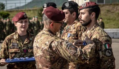 KFOR awards medals to soldiers from Italy, Croatia and North Macedonia in Peja
